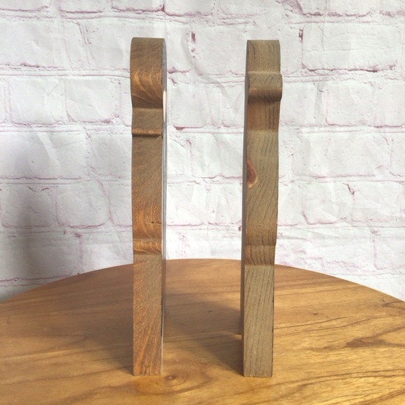 Vintage Wooden Amish Couple Figurine Pair - Picture 4 of 7